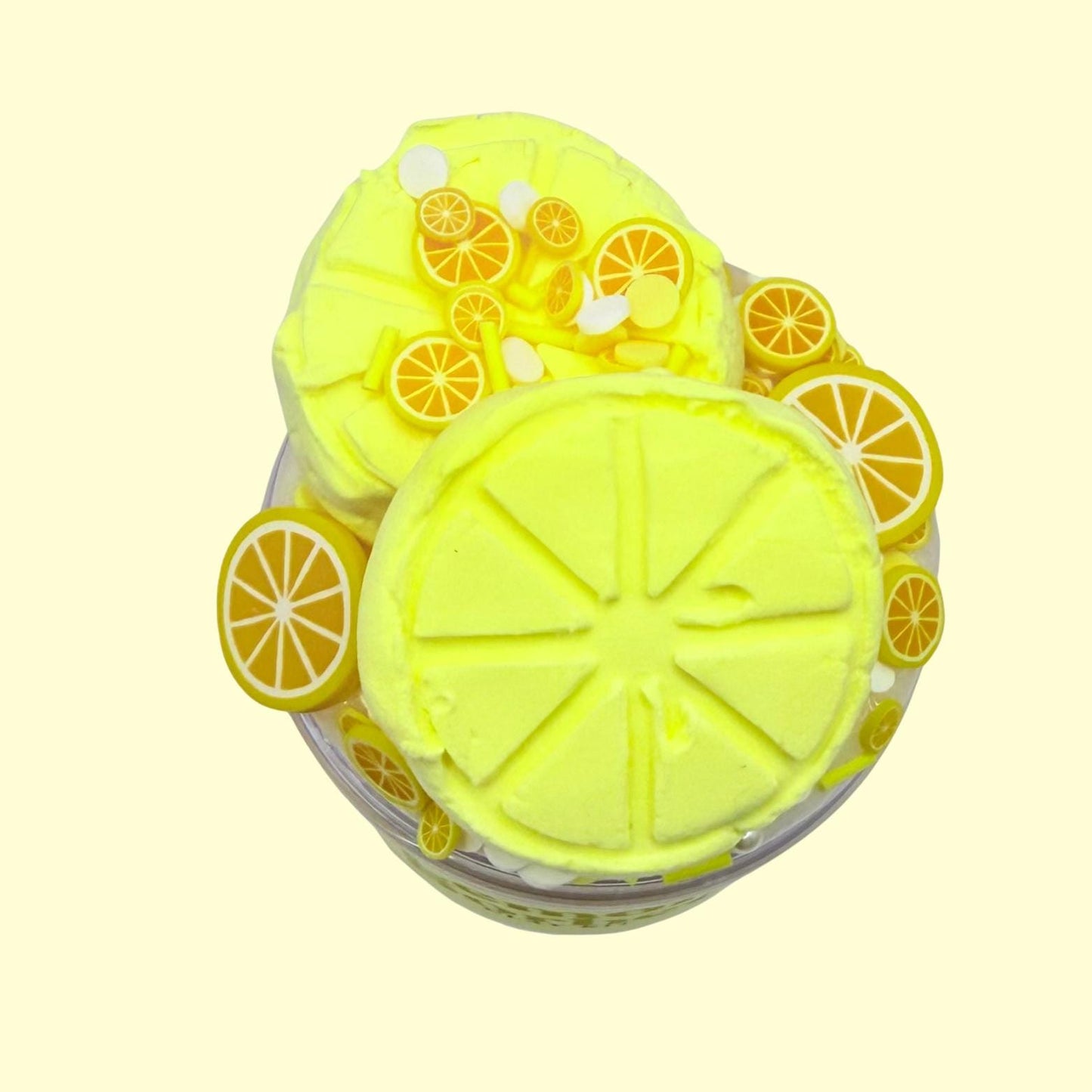 Lemon Sorbet Snow Fizz Slime