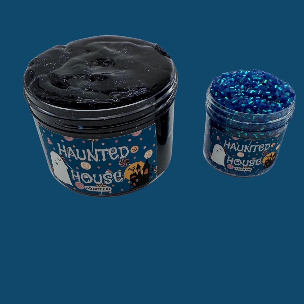 Haunted House DIY Slime Kit: Bingsu Blue Clear Slime