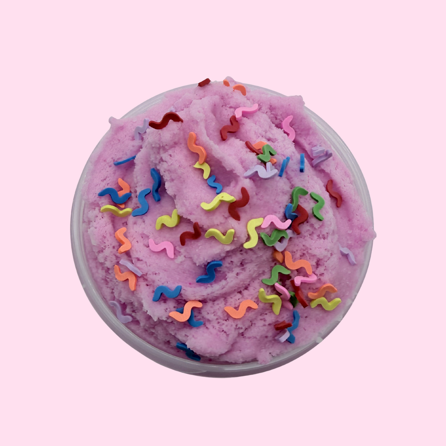 Gummi Worm Cloud Slime – Strawberry Candy Scented DIY Slime with Charms | Handmade in Canada