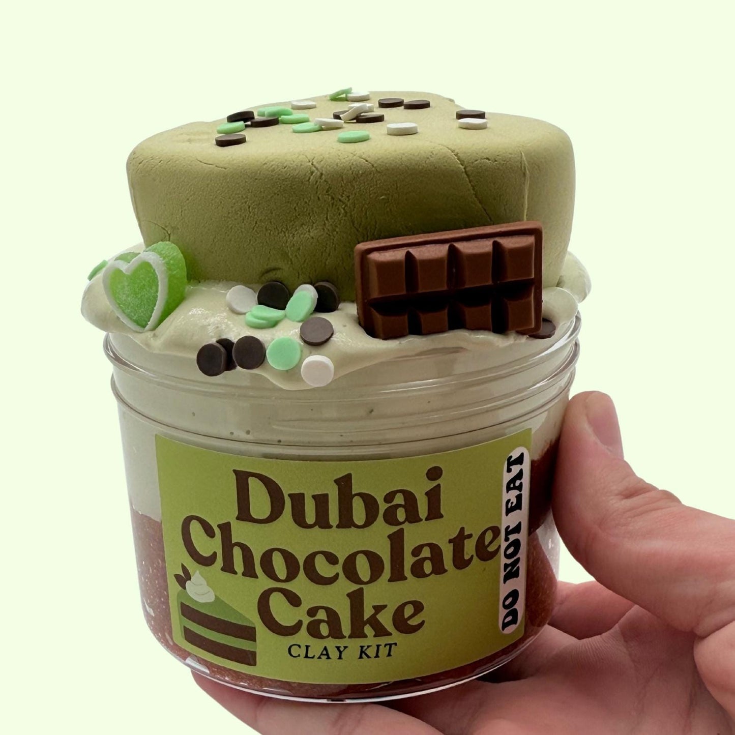 Dubai Chocolate Cake Slime Kit