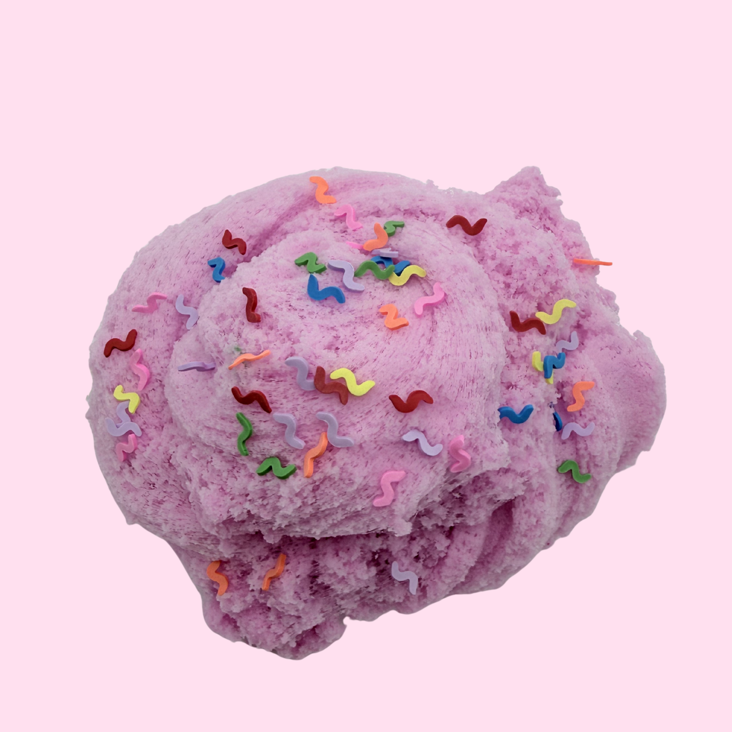 Gummi Worm Cloud Slime – Strawberry Candy Scented DIY Slime with Charms | Handmade in Canada