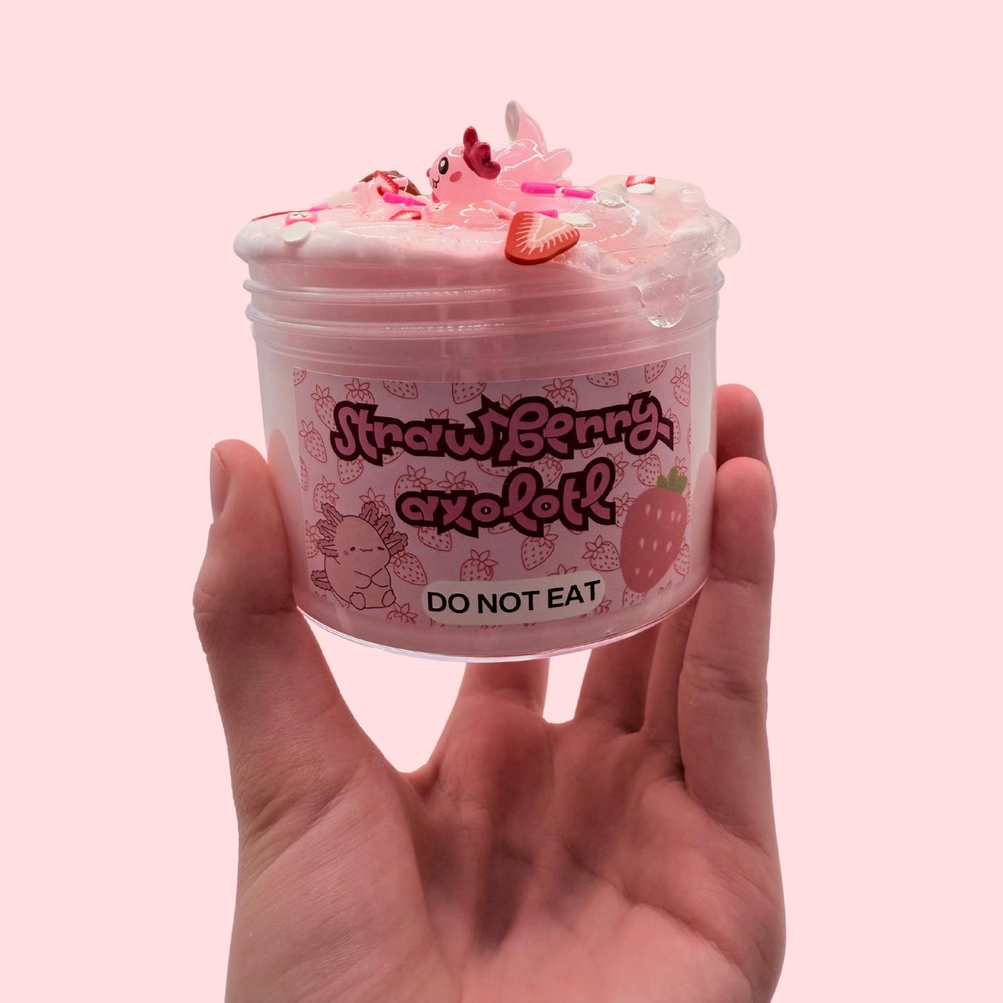 Strawberry Axolotl Butter Slime