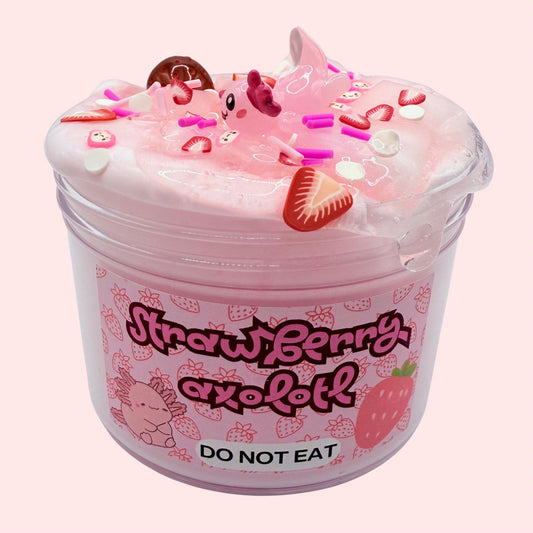 Strawberry Axolotl Butter Slime