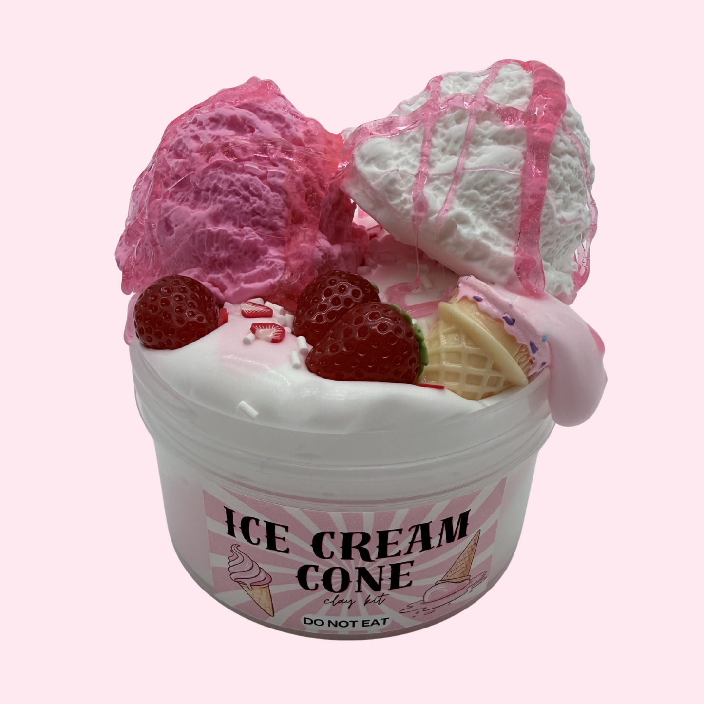 Strawberry Ice Cream DIY Slime Kit