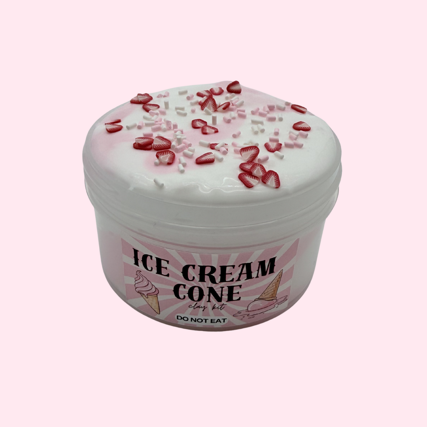 Strawberry Ice Cream DIY Slime Kit