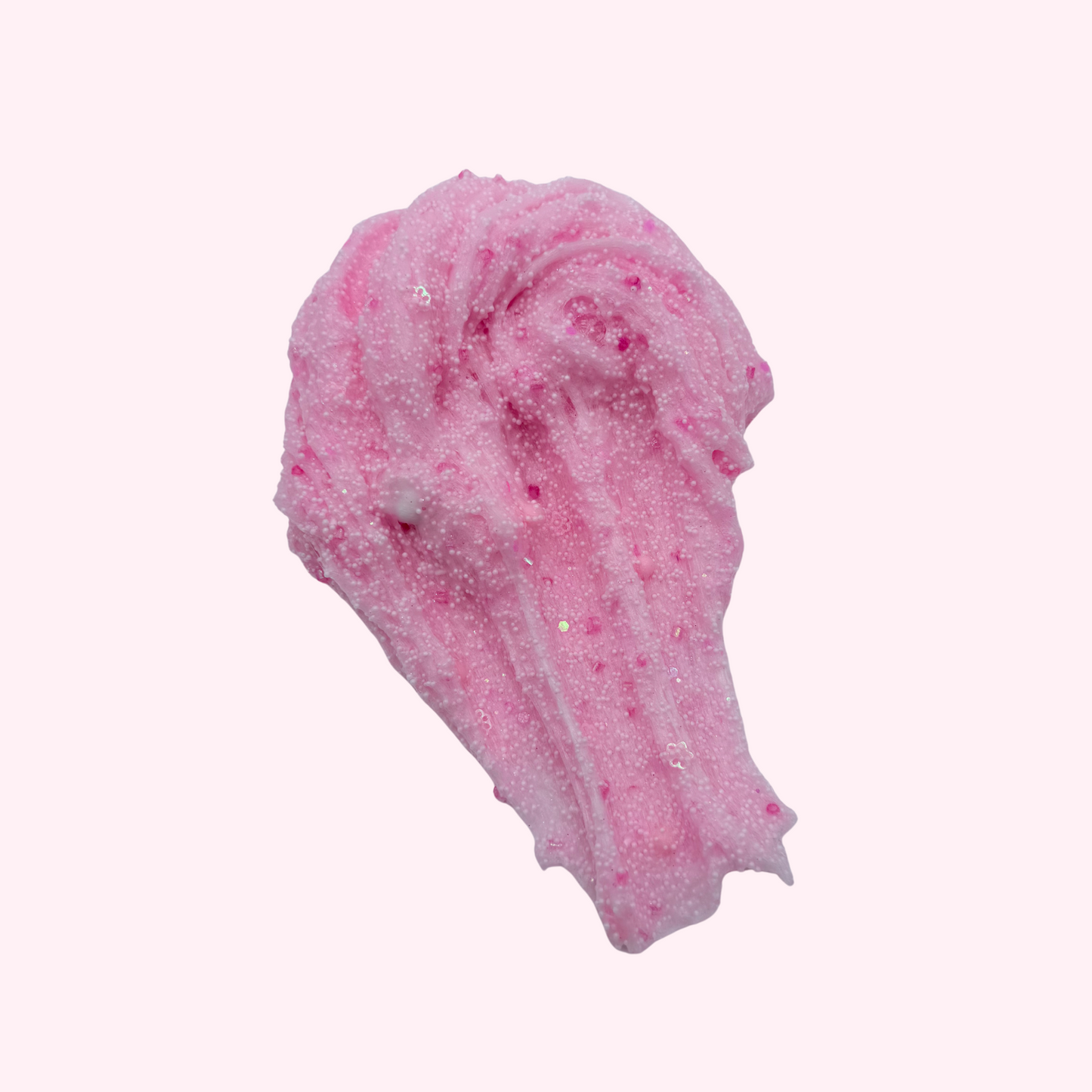 Pink Cat Slime – Microfoam & Bingsu Crunch Slime, Cute Sensory Toy, Sugar Rush