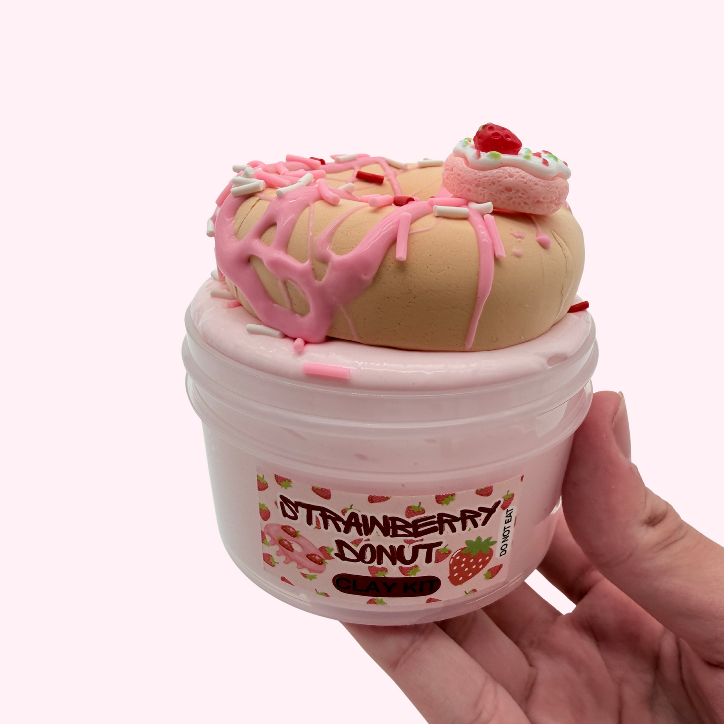 Strawberry Donut DIY Clay kit Slime