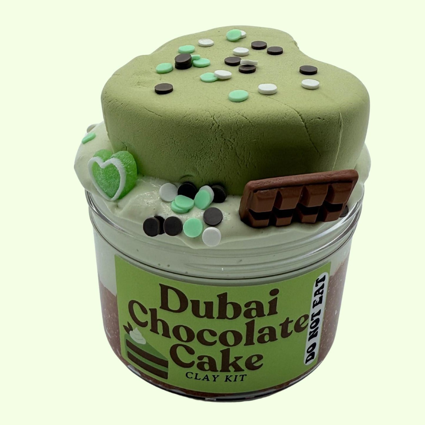 Dubai Chocolate Cake Slime Kit