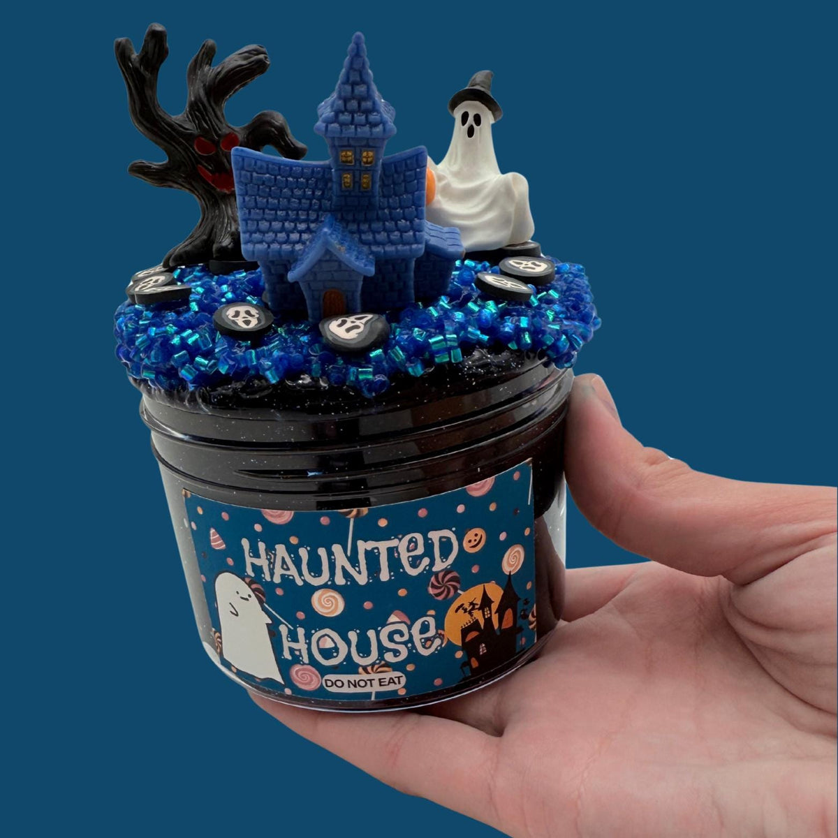 Haunted House DIY Slime Kit: Bingsu Blue Clear Slime