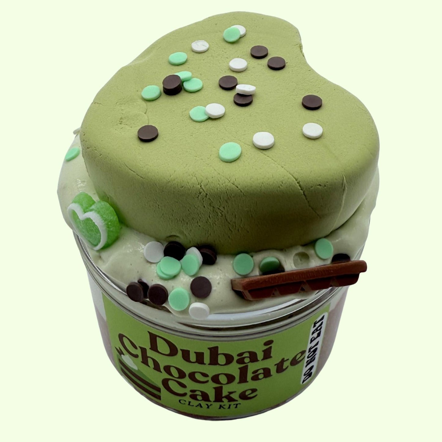 Dubai Chocolate Cake Slime Kit